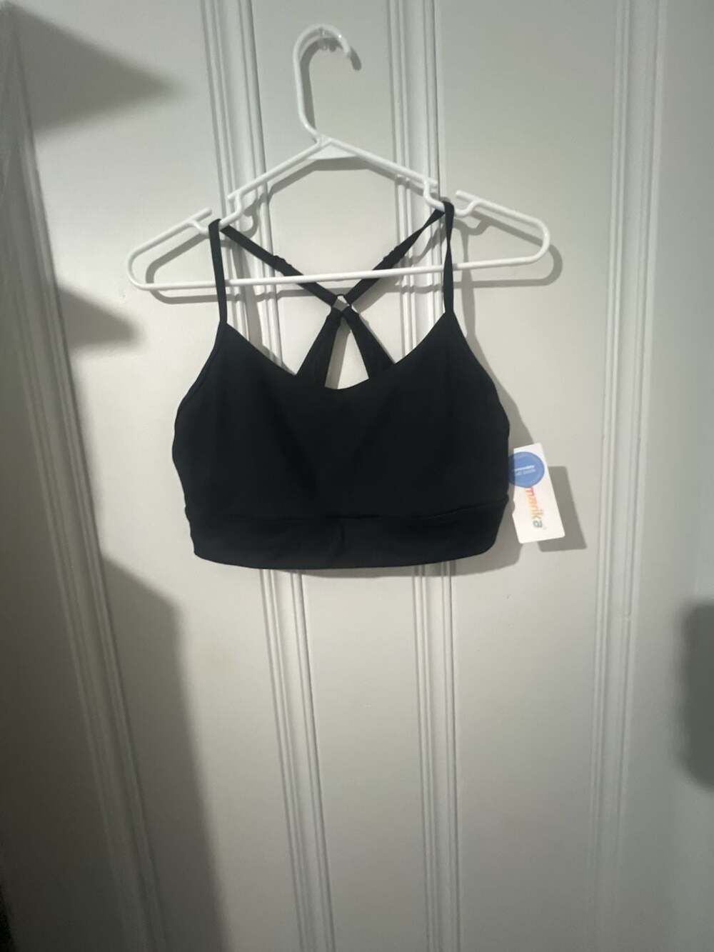 Marika Black Strappy Back Sports Bra
